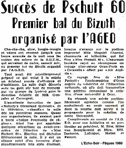 AGEO 1960- BAL DU BIZUTH  (5) PSCHUTT 60